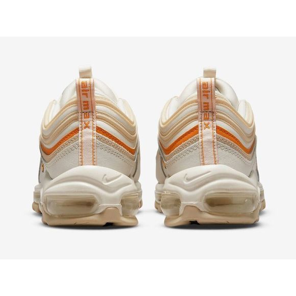 Nike Air Max 97 DQ8594-001 Women's Cream/Orange Running Sneaker Shoes NR2315 - Picture 4 of 7